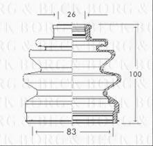 Borg & Beck BCB2268 - Fuelle, árbol de transmisión