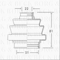Borg & Beck BCB2270 - Fuelle, árbol de transmisión