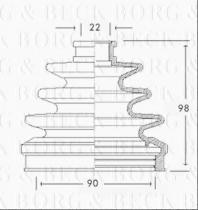 Borg & Beck BCB2276 - Fuelle, árbol de transmisión