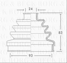 Borg & Beck BCB2278 - Fuelle, árbol de transmisión