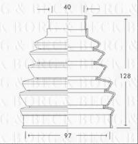 Borg & Beck BCB2282 - Fuelle, árbol de transmisión