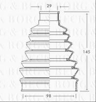 Borg & Beck BCB2284 - Fuelle, árbol de transmisión