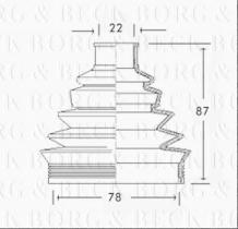 Borg & Beck BCB2285 - Fuelle, árbol de transmisión