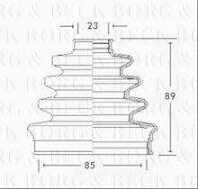 Borg & Beck BCB2286 - Fuelle, árbol de transmisión