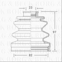 Borg & Beck BCB2288 - Fuelle, árbol de transmisión