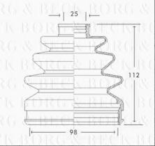 Borg & Beck BCB2289 - Fuelle, árbol de transmisión