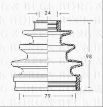 Borg & Beck BCB2299 - Fuelle, árbol de transmisión