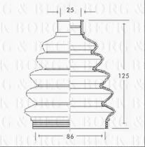 Borg & Beck BCB2302 - Fuelle, árbol de transmisión