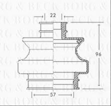 Borg & Beck BCB2305 - Fuelle, árbol de transmisión