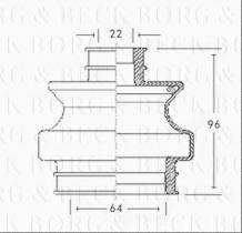 Borg & Beck BCB2306 - Fuelle, árbol de transmisión