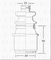 Borg & Beck BCB2307 - Fuelle, árbol de transmisión