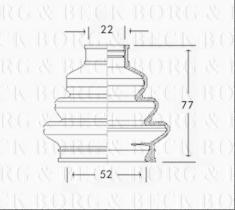 Borg & Beck BCB2310 - Fuelle, árbol de transmisión