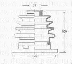 Borg & Beck BCB2312 - Fuelle, árbol de transmisión