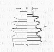 Borg & Beck BCB2315 - Fuelle, árbol de transmisión