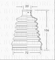 Borg & Beck BCB2317 - Fuelle, árbol de transmisión