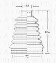 Borg & Beck BCB2318 - Fuelle, árbol de transmisión