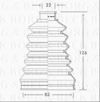 Borg & Beck BCB2319 - Fuelle, árbol de transmisión