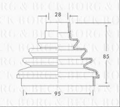 Borg & Beck BCB2320 - Fuelle, árbol de transmisión