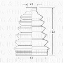 Borg & Beck BCB2322 - Fuelle, árbol de transmisión