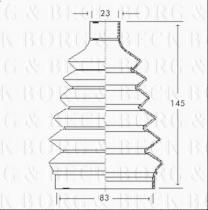 Borg & Beck BCB2325 - Fuelle, árbol de transmisión