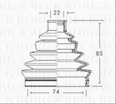 Borg & Beck BCB2326 - Fuelle, árbol de transmisión