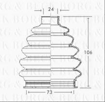 Borg & Beck BCB2328 - Fuelle, árbol de transmisión