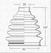 Borg & Beck BCB2330 - Fuelle, árbol de transmisión