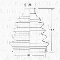 Borg & Beck BCB2331 - Fuelle, árbol de transmisión