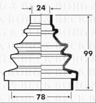 Borg & Beck BCB2334 - Fuelle, árbol de transmisión