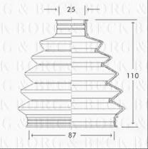 Borg & Beck BCB2336 - Fuelle, árbol de transmisión