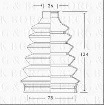 Borg & Beck BCB2337 - Fuelle, árbol de transmisión