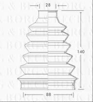 Borg & Beck BCB2339 - Fuelle, árbol de transmisión