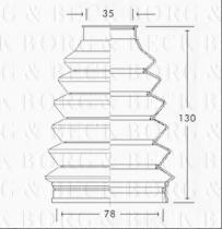 Borg & Beck BCB2340 - Fuelle, árbol de transmisión