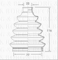 Borg & Beck BCB2346 - Fuelle, árbol de transmisión