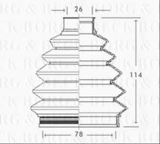 Borg & Beck BCB2347 - Fuelle, árbol de transmisión