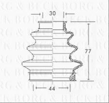 Borg & Beck BCB2349 - Fuelle, árbol de transmisión