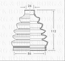 Borg & Beck BCB2350 - Fuelle, árbol de transmisión