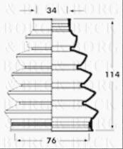 Borg & Beck BCB2352 - Fuelle, árbol de transmisión