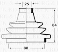 Borg & Beck BCB2353 - Fuelle, árbol de transmisión