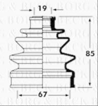 Borg & Beck BCB2355 - Fuelle, árbol de transmisión