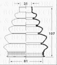 Borg & Beck BCB2357 - Fuelle, árbol de transmisión