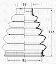 Borg & Beck BCB2360 - Fuelle, árbol de transmisión