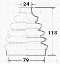 Borg & Beck BCB2366 - Fuelle, árbol de transmisión