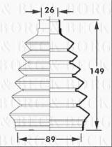 Borg & Beck BCB2367 - Fuelle, árbol de transmisión