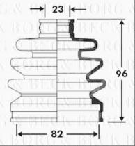 Borg & Beck BCB2369 - Fuelle, árbol de transmisión