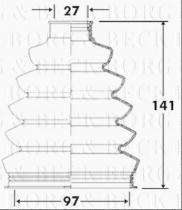 Borg & Beck BCB2372 - Fuelle, árbol de transmisión