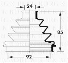 Borg & Beck BCB2373 - Fuelle, árbol de transmisión