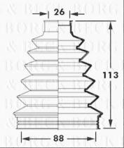 Borg & Beck BCB2376 - Fuelle, árbol de transmisión