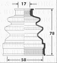 Borg & Beck BCB2382 - Fuelle, árbol de transmisión