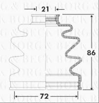 Borg & Beck BCB2385 - Fuelle, árbol de transmisión